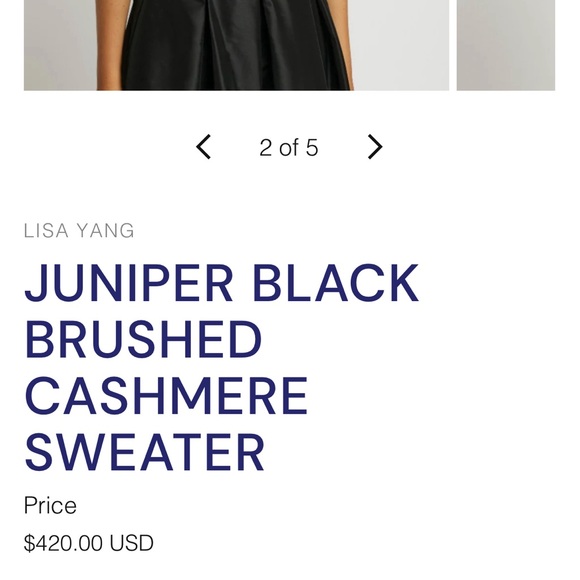 Black Designer Cashmere Embellished Sweater size M - Picture 2 of 4